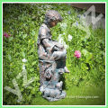 Bronze Sitting Girl Statue BFSN-B114A